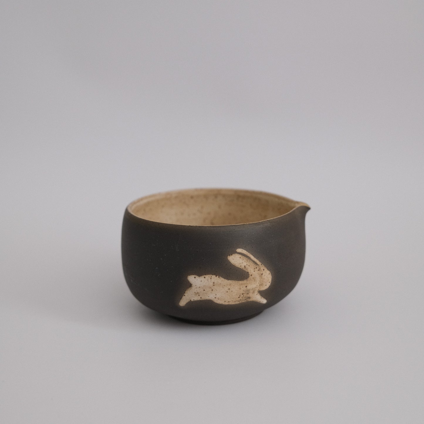 black bunny matcha bowl