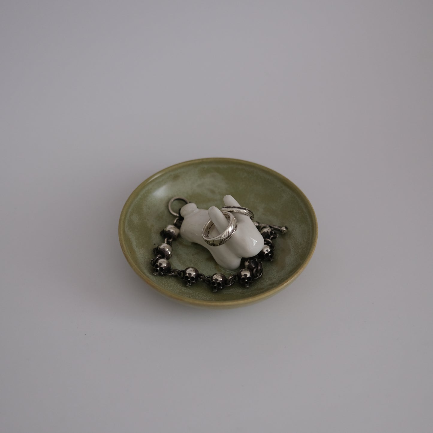 bunny jewelry dish