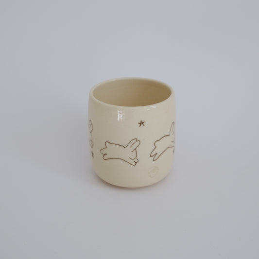 white bunny cup