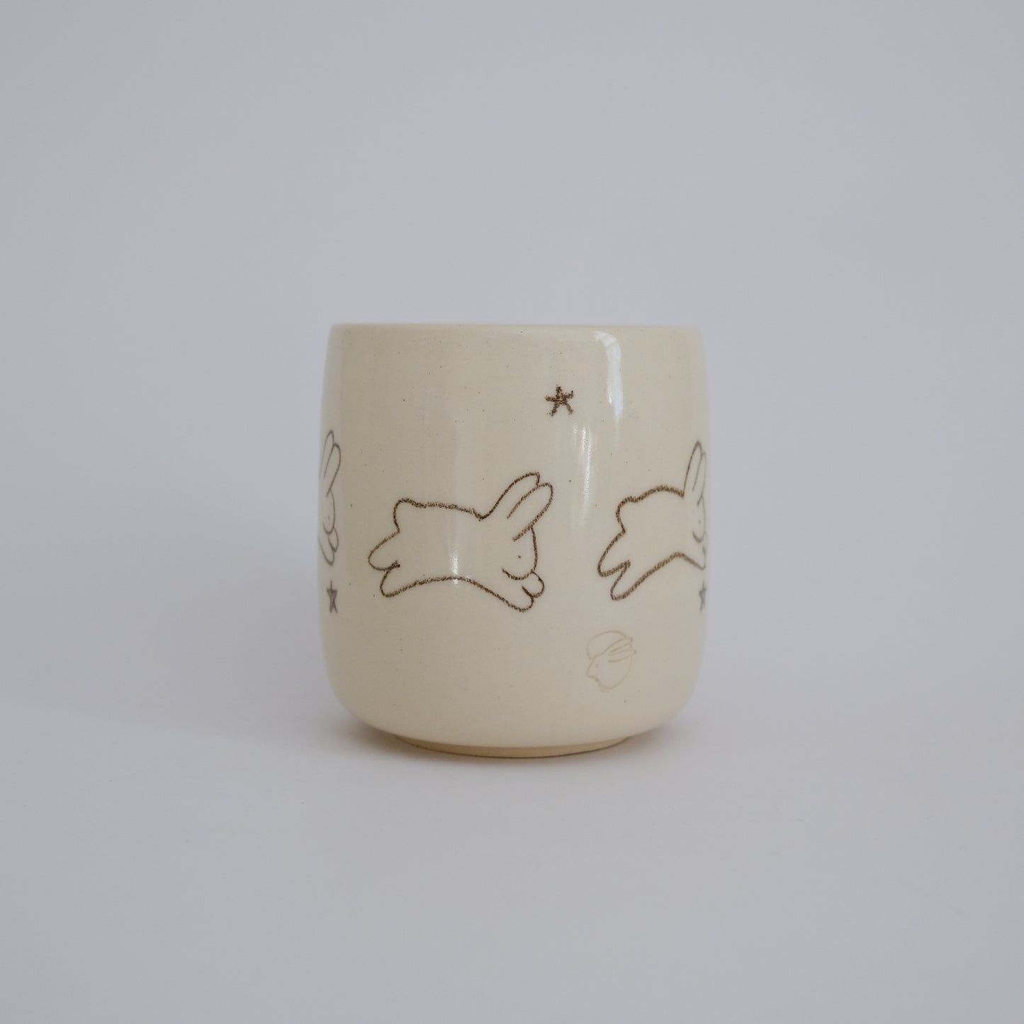 white bunny cup
