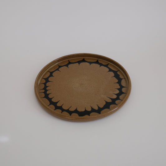 brown plate