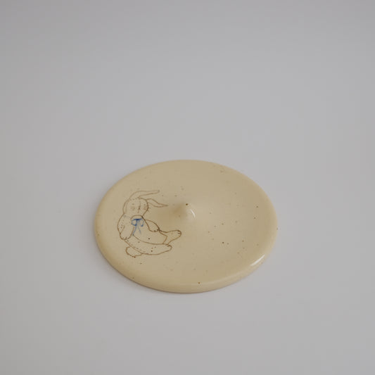 bunny incense dish