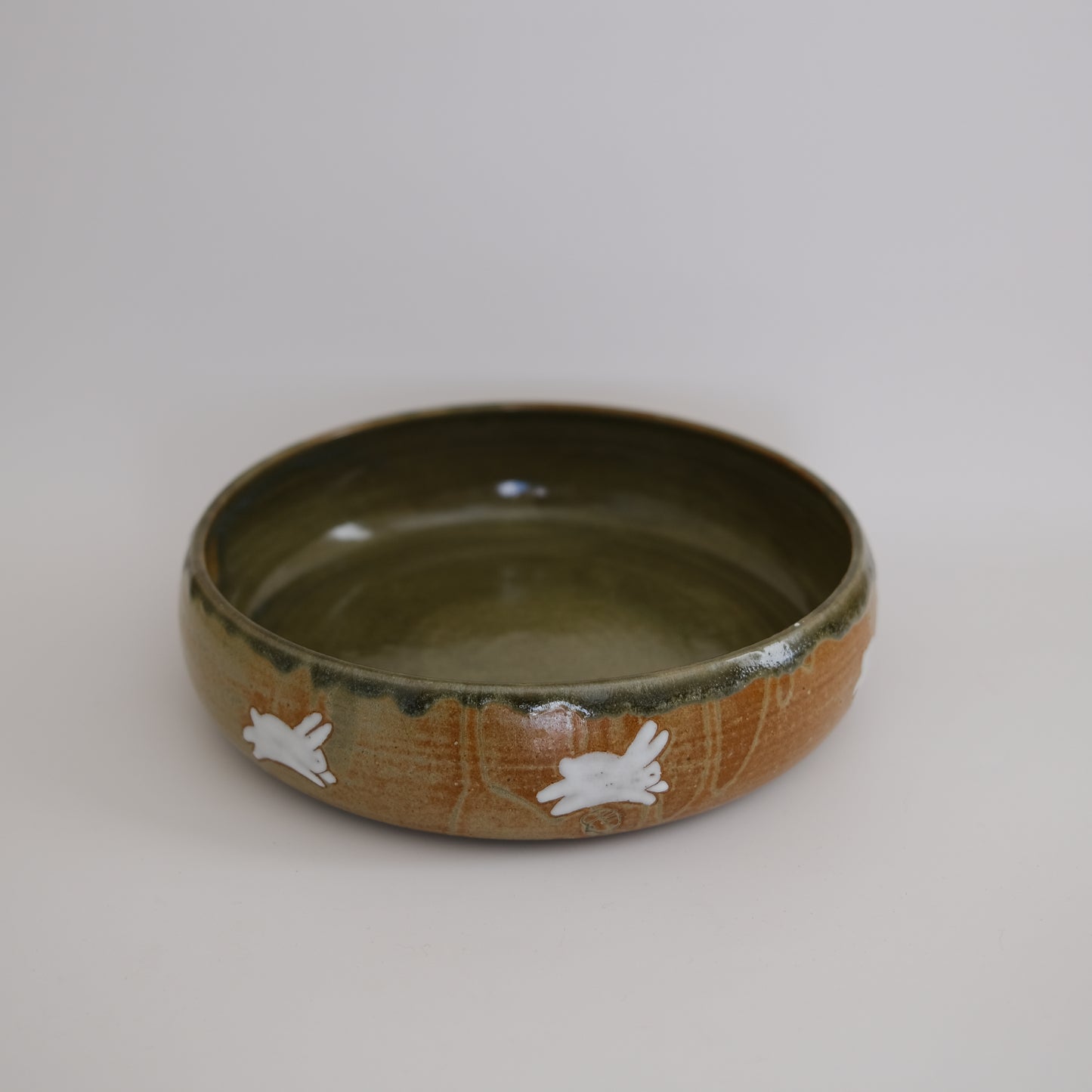 bunny ikebana bowl