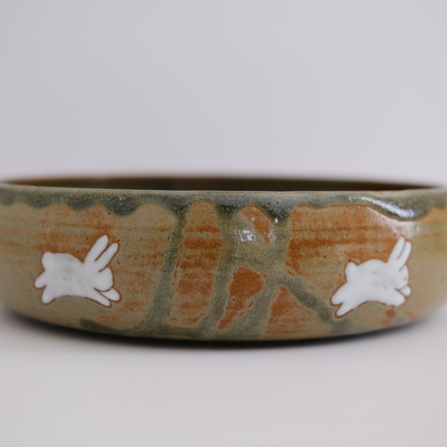 bunny ikebana bowl