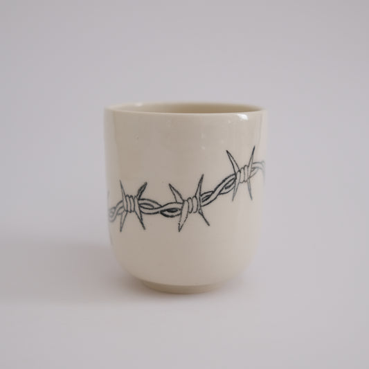 barbed wire cup
