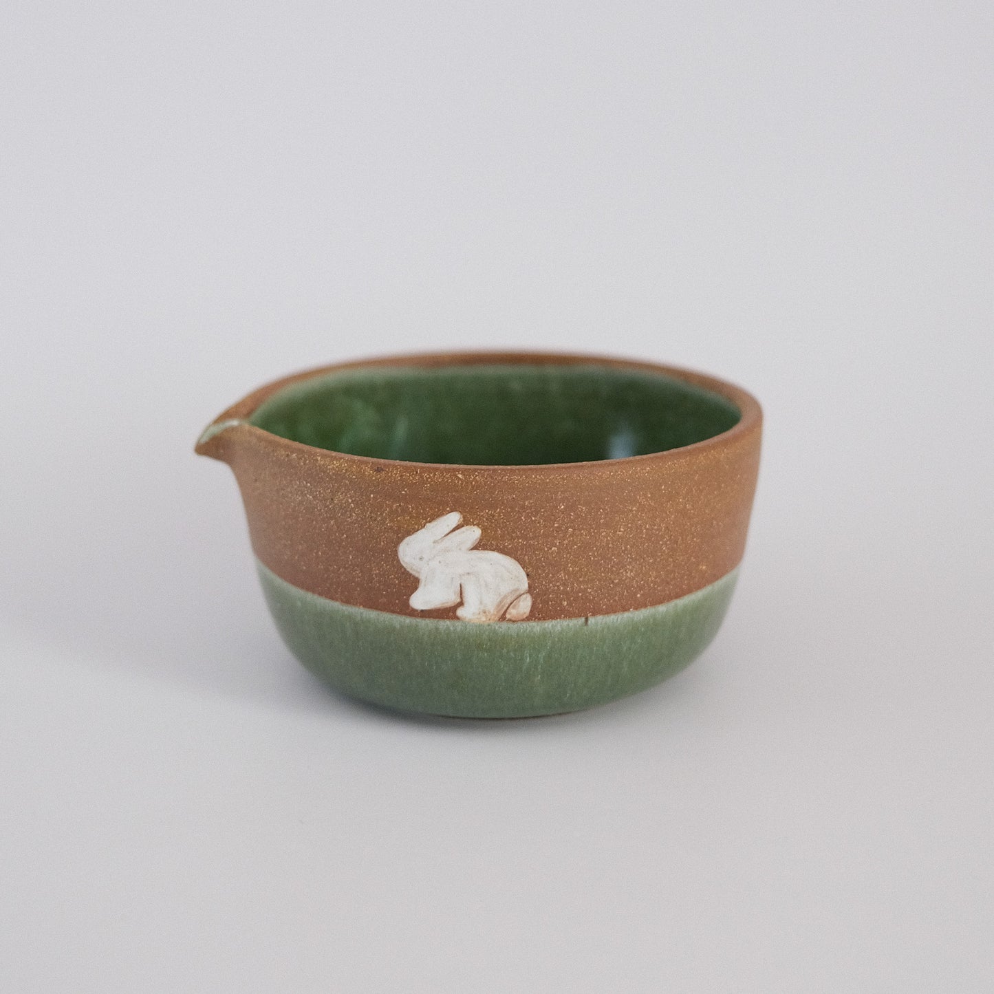 brown bunny matcha bowl