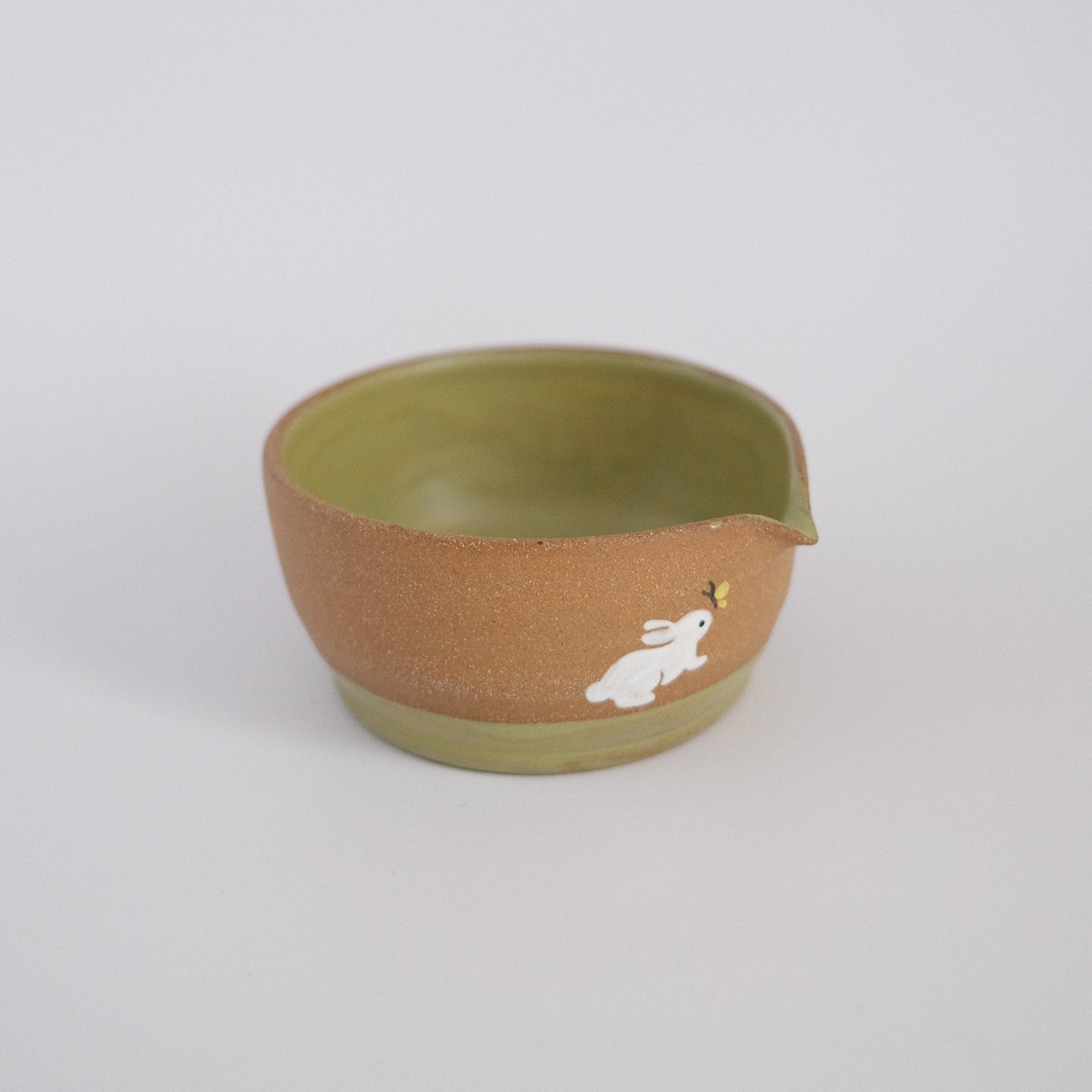 brown bunny matcha bowl