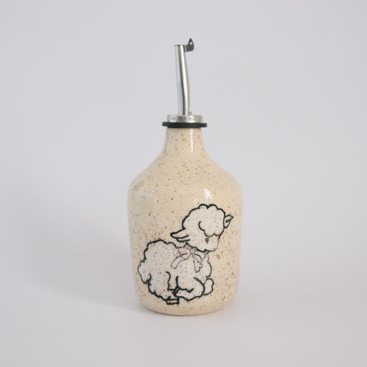 small lamb olive oil bottle