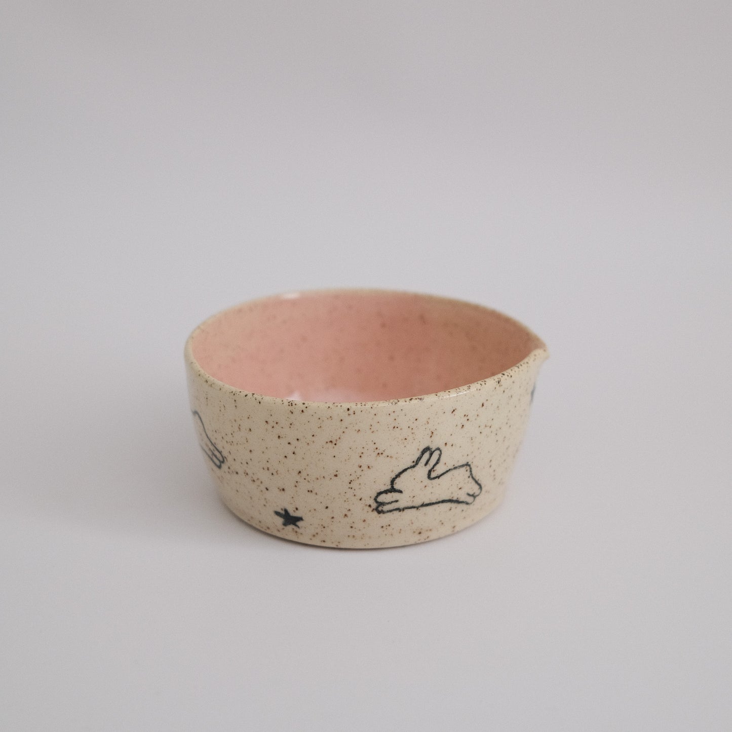 pink bunny matcha bowl *