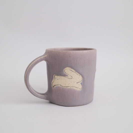 purple bunny mug