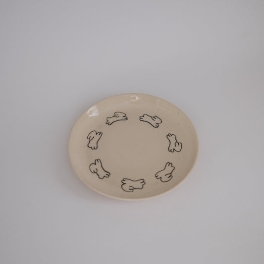 small bunny plate