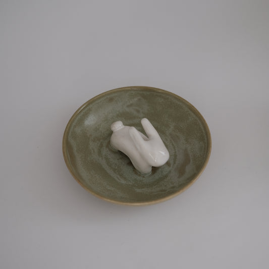 bunny jewelry dish